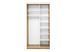 Шкаф-купе Мираж-2 (120 &times; 45 &times; 240 см, дуб аппалачи) m-shk-mr-2-45-db-ppl фото 5