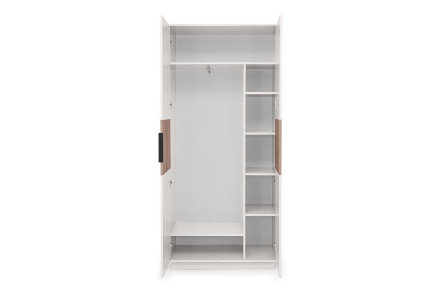 Шафа Поларо-1 (90 &times; 45 &times; 200 см, кашемір + дуб крафт сірий) md-sh-vzt-ksh-db-kr-sr фото