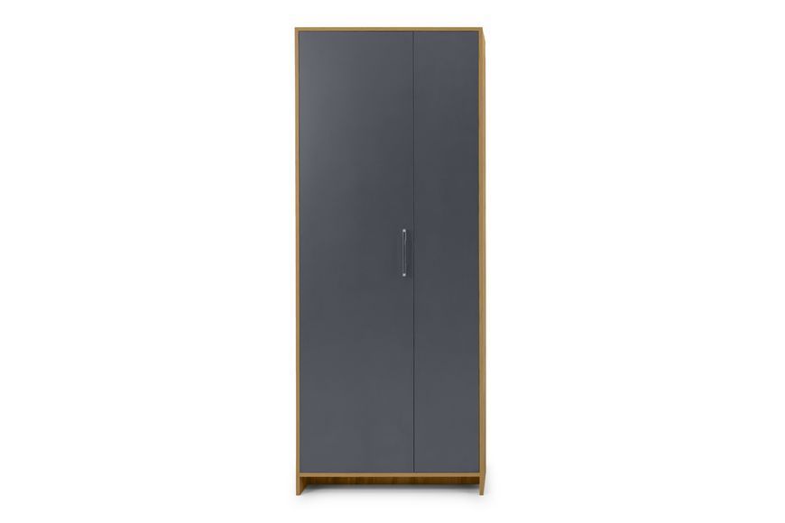 Шкаф NordicNest-2 (дуб аппалачи и антрацит, 80х34х200 см) lshf-th2-db-ppl-ntr фото