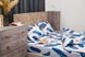 Комплект постельного белья Деметра-28 (евро, бязь gold lux, наволочки: 50х70 см 2 шт и 70х70 см 2 шт, молочный, голубое перо) IMI m-ps-bz-glx-dmtr28-vr-b-p фото 7