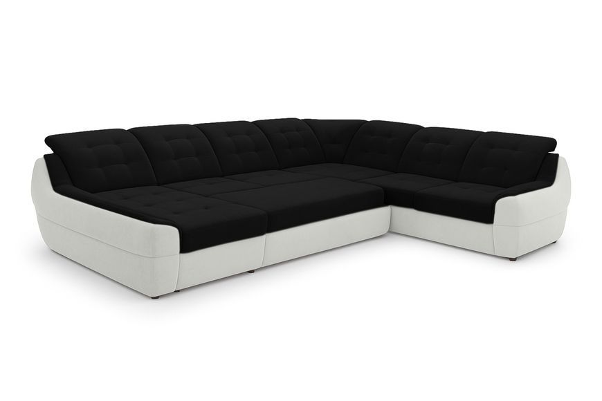 Угловой диван Спейс XXL (375 &times; 310 см, черный с молочным) IMI Premium kspsxxl-ll-99-1 фото
