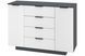 Комод Kelrix (128 &times; 43 &times; 91,5 см, антрацит і білий) ph-kmd-k6-ntrc-bl фото