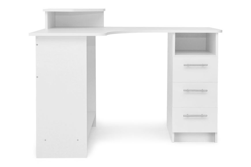Стол компьютерный Luxi (120х88х75/89 см, белый) phtn-kmpkt-bl фото