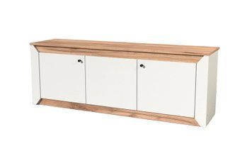 Тумба ТВ Натіво-6 (150х38х53 см, білий + дуб крафт золотий) vrt-tmb-n-tv-bl-dbk-z фото