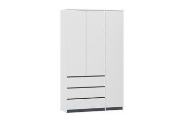 Шкаф Formo-6 (белый + планка антрацит, 120х54х207 см) ph-shf-sh3-bl-pntc фото